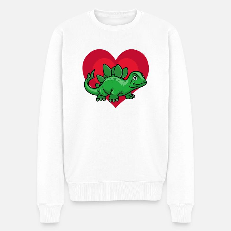 Dino Love - Pull Premium bio Homme - blanc