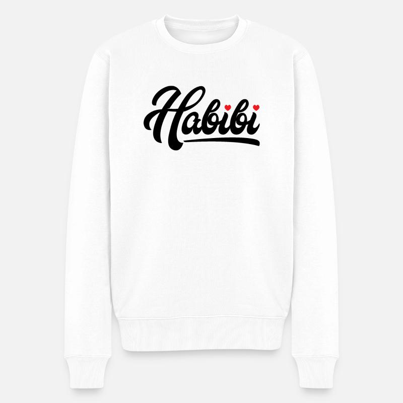 Habibi forever - Pull Premium bio Homme - blanc
