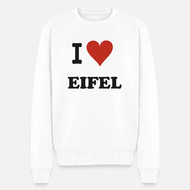 J’adore Eifel - Pull Premium bio Homme - blanc