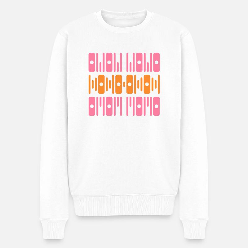 Rhythm - Men's Premium Organic Jumper - white