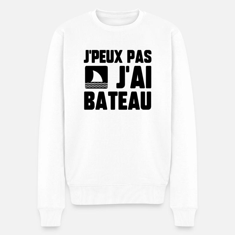 J’peux pas j’ai bateau - Pull Premium bio Homme - blanc