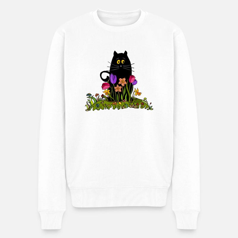 Chat - Pull Premium bio Homme - blanc