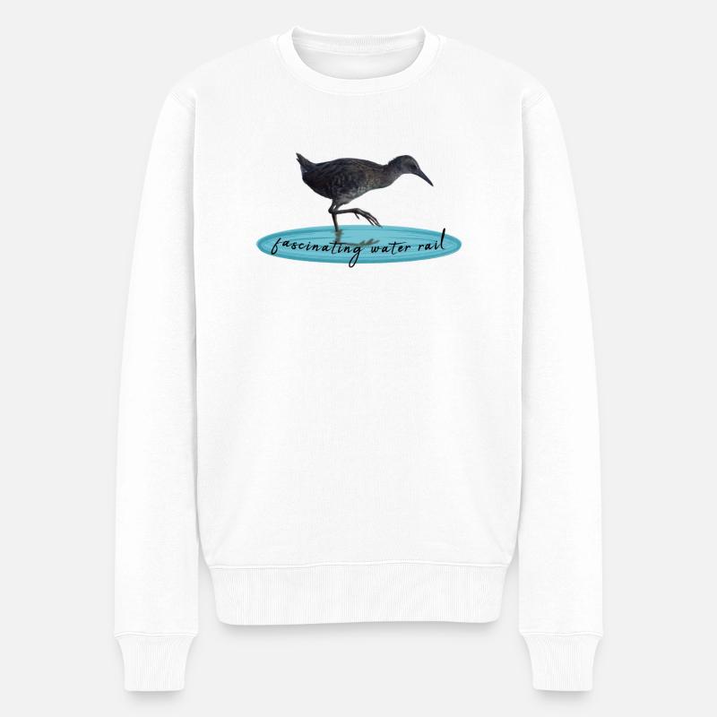 water rail - Männer Premium Bio Pullover - Weiß