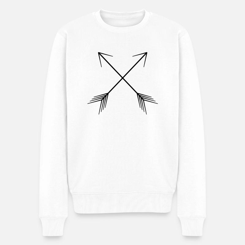 Flèches - Pull Premium bio Homme - blanc