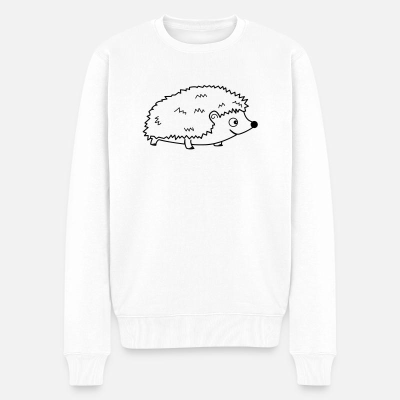 Hérisson 01 - Pull Premium bio Homme - blanc