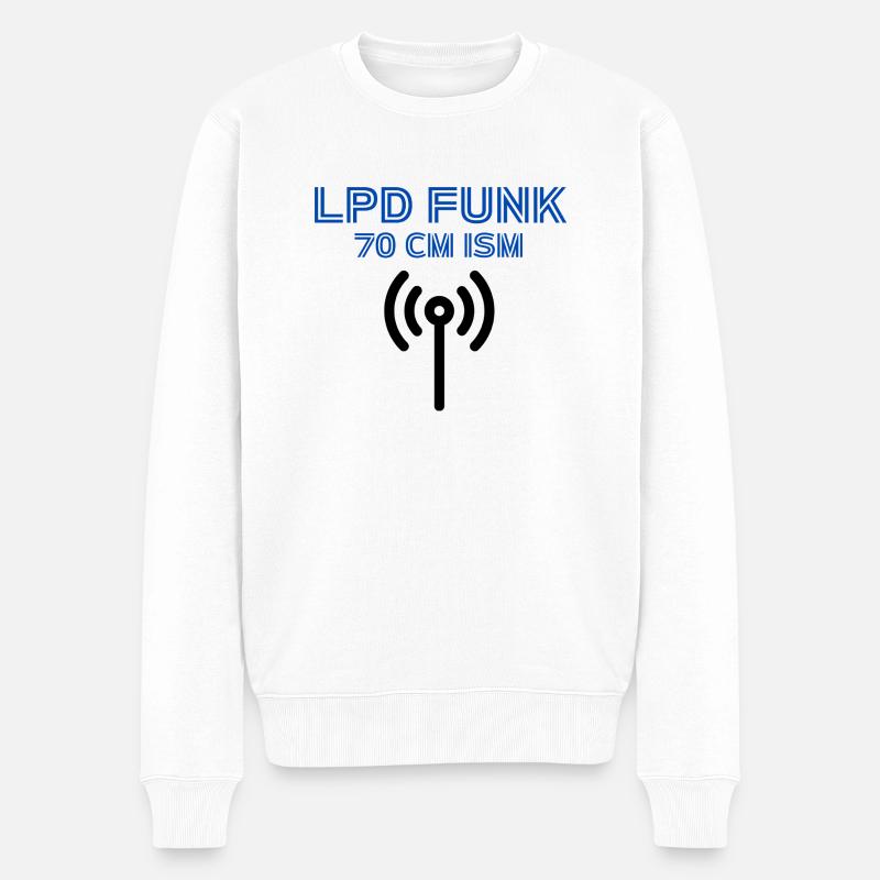 LPD FUNK Operator - Männer Premium Bio Pullover - Weiß