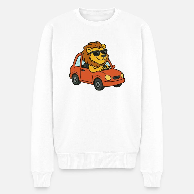 loewe auto - Männer Premium Bio Pullover - Weiß