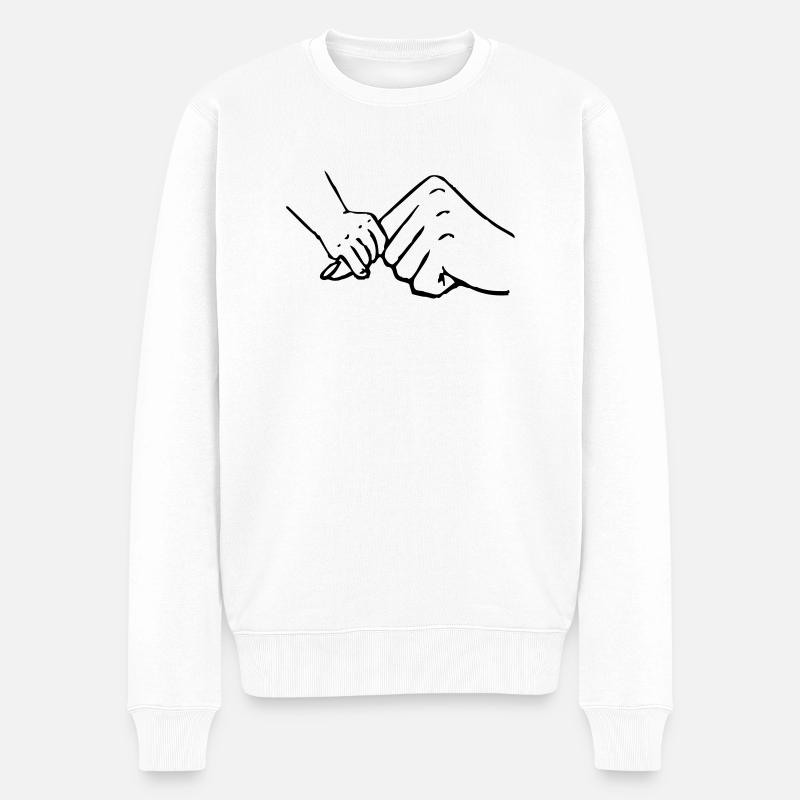 mutter baby - Männer Premium Bio Pullover - Weiß