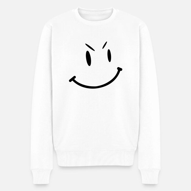 smile1 - Pull Premium bio Homme - blanc