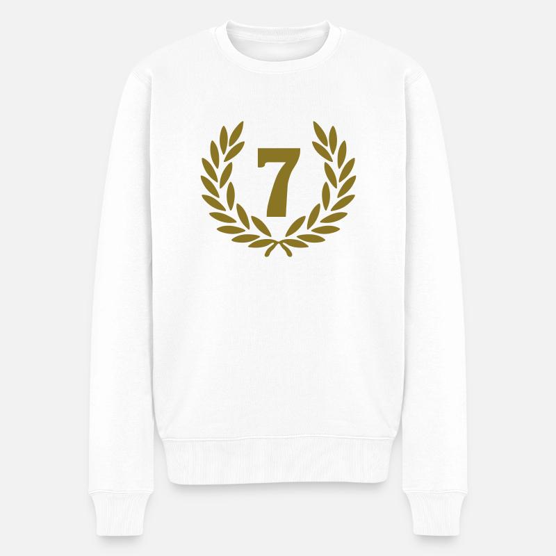 7_corona_premio_2 - Männer Premium Bio Pullover - Weiß