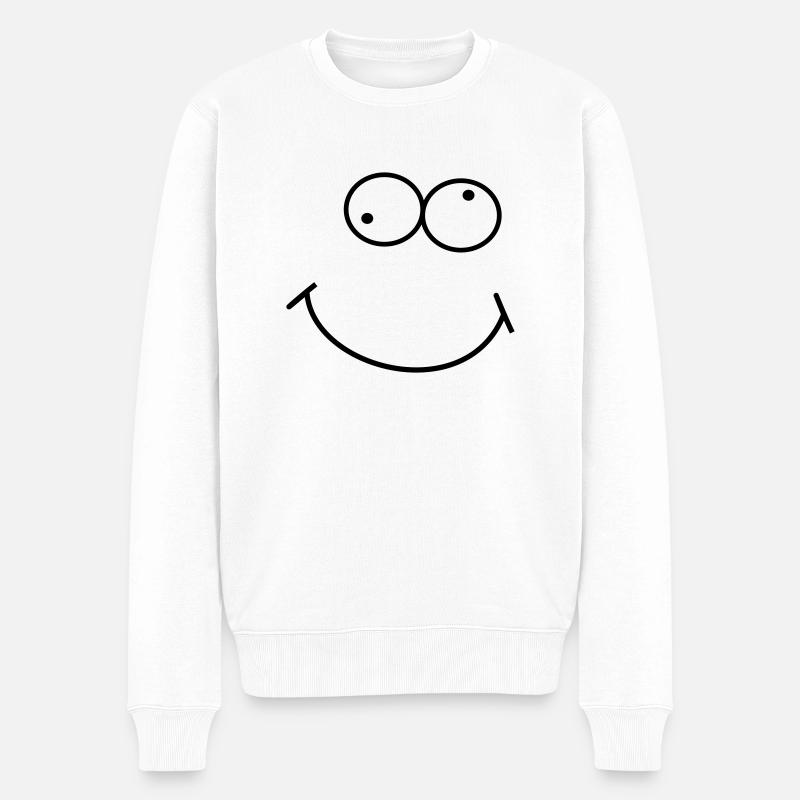 frische Perspektive - Männer Premium Bio Pullover - Weiß