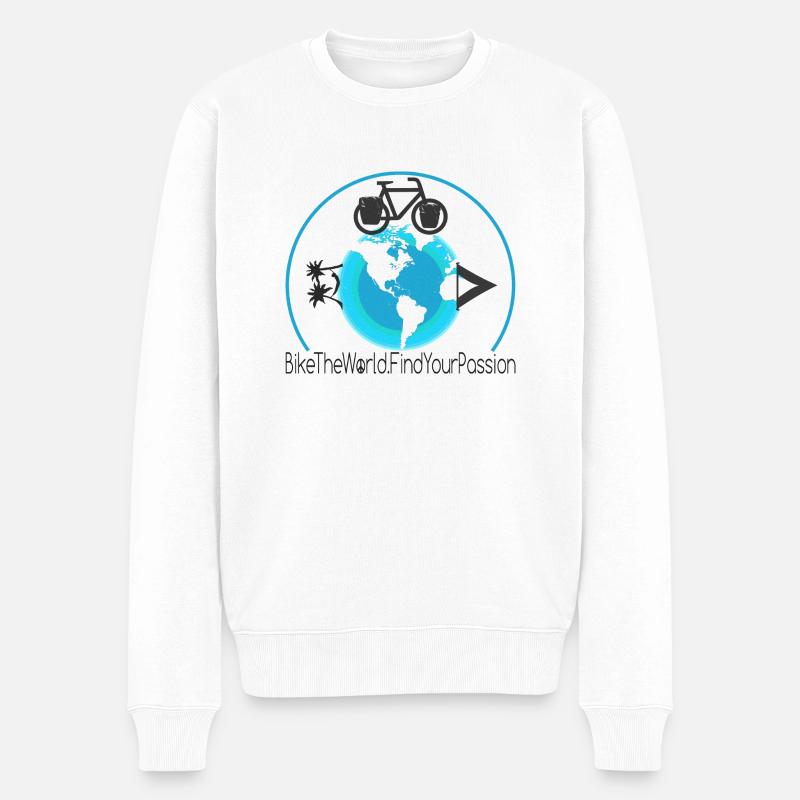 Find your Passion - Männer Premium Bio Pullover - Weiß