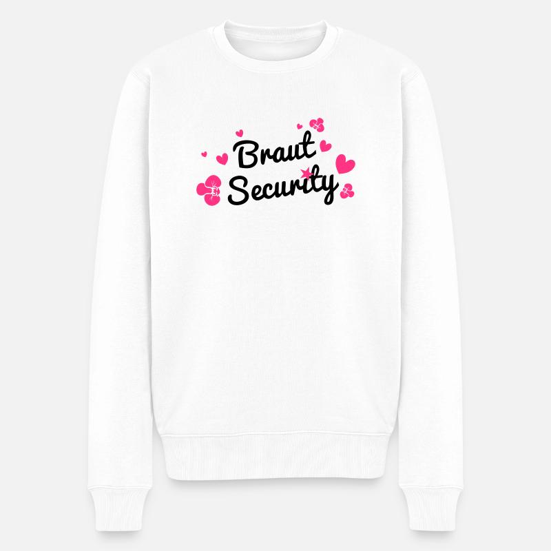 Braut Security - Männer Premium Bio Pullover - Weiß