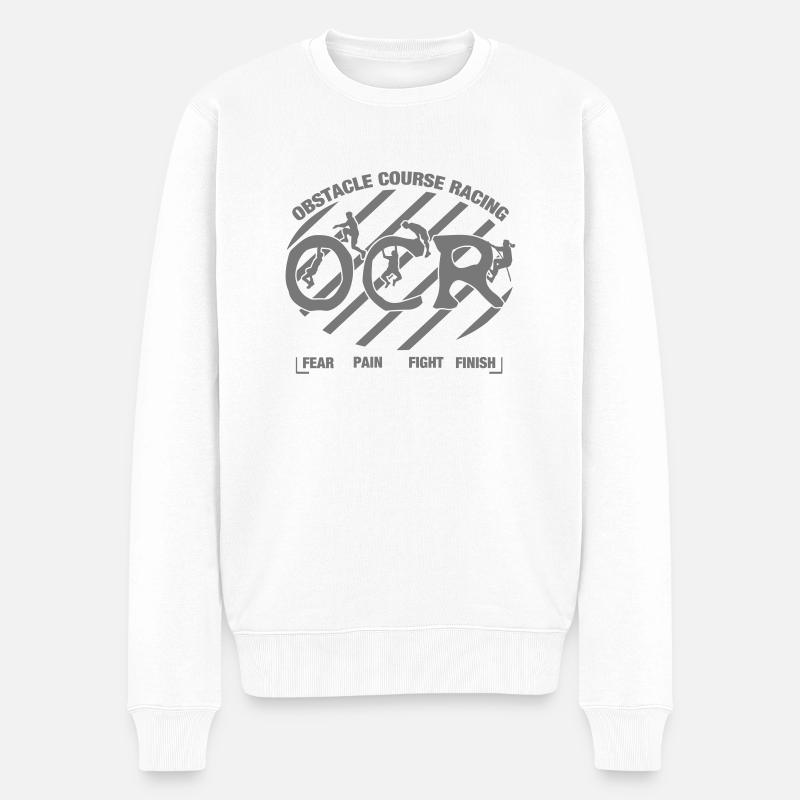 OCR Obstacle Course Racing - Männer Premium Bio Pullover - Weiß