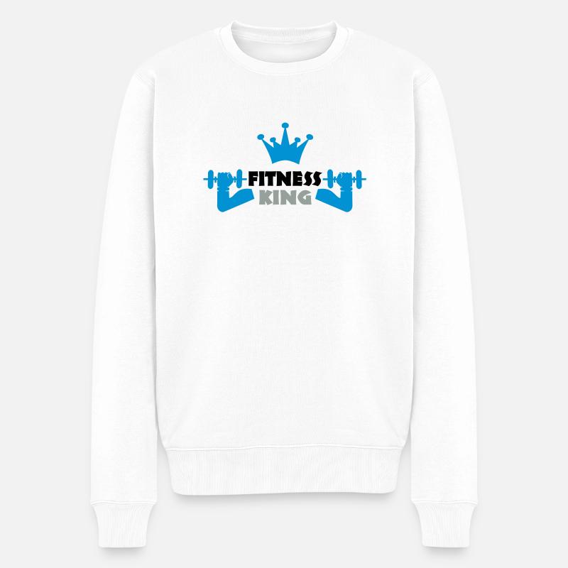 sportif - Pull Premium bio Homme - blanc