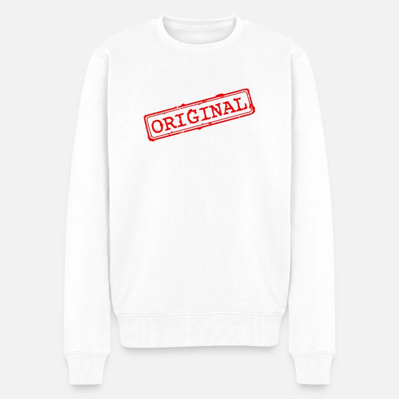 Timbre d'origine - Pull Premium bio Homme - blanc