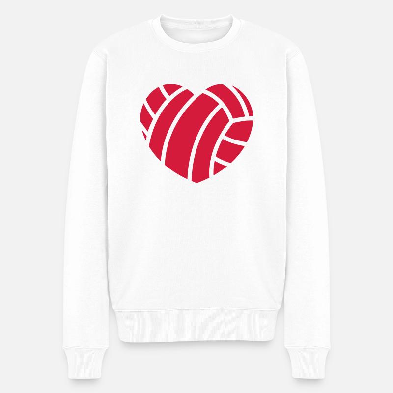 volleyball - Pull Premium bio Homme - blanc