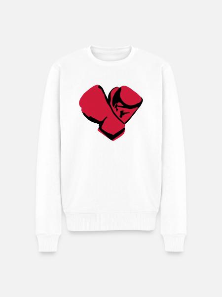 Boxing gloves - Men's Premium Organic Jumper - white