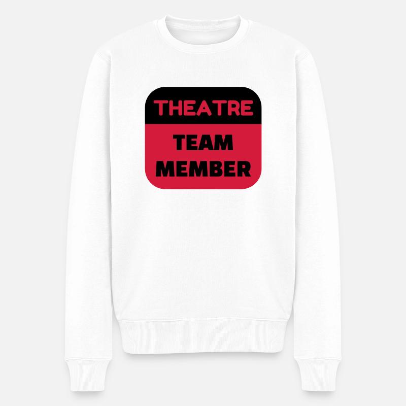 Theater / Theatre / Theaterleute / Schauspieler - Männer Premium Bio Pullover - Weiß