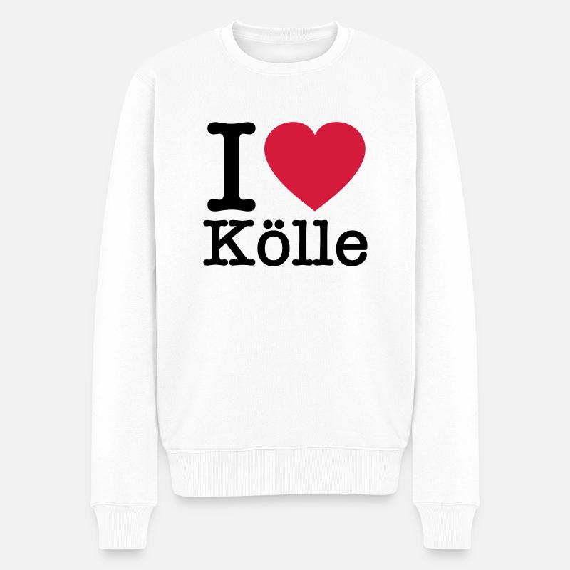 J'aime Cologne - Kölle - Colonia - Pull Premium bio Homme - blanc