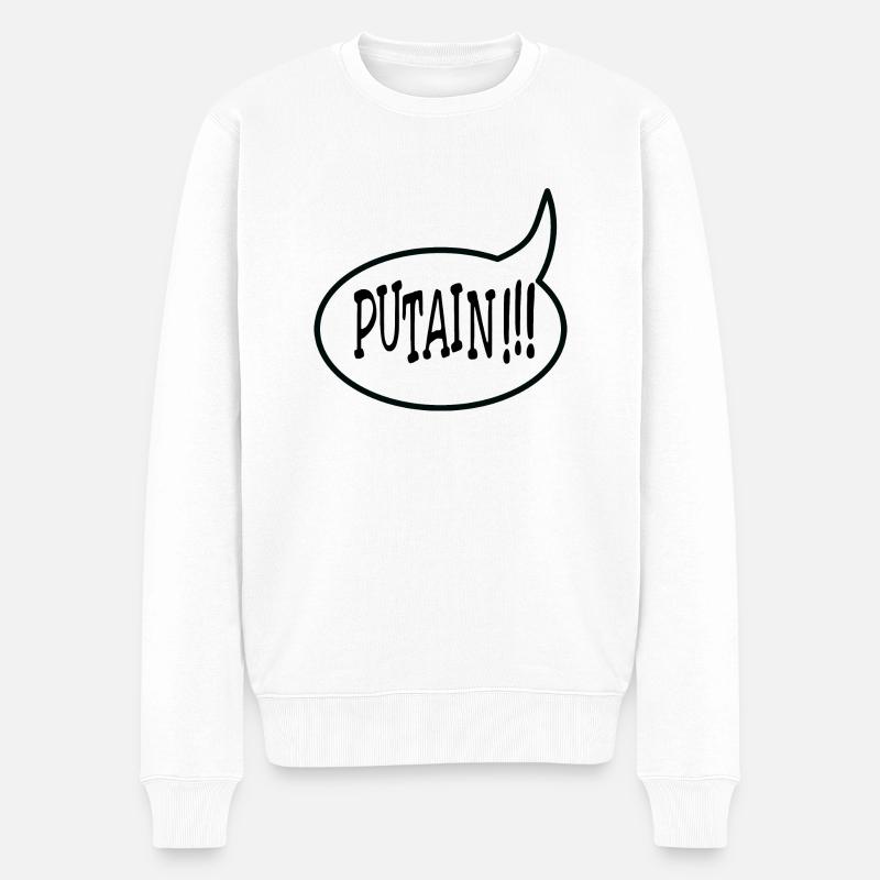 Putain !!! - Pull Premium bio Homme - blanc