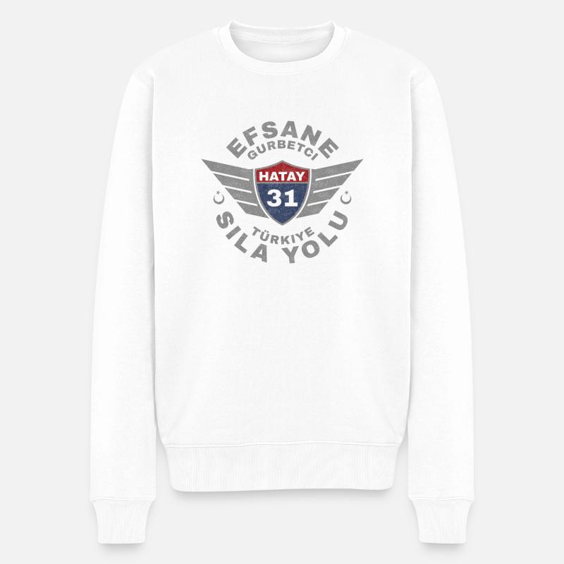 Hatay - Pull Premium bio Homme - blanc