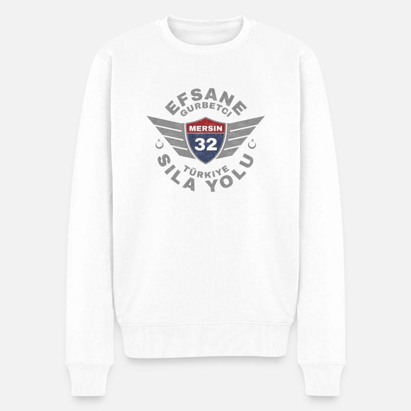 Mersin - Pull Premium bio Homme - blanc