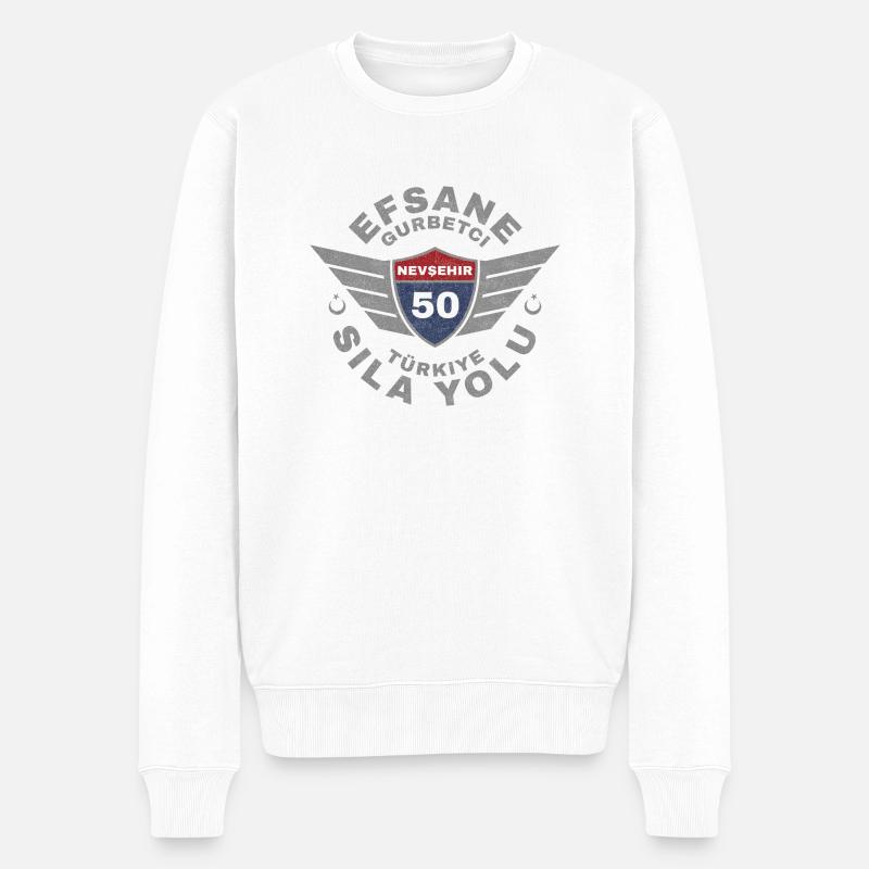 Nevşehir - Pull Premium bio Homme - blanc