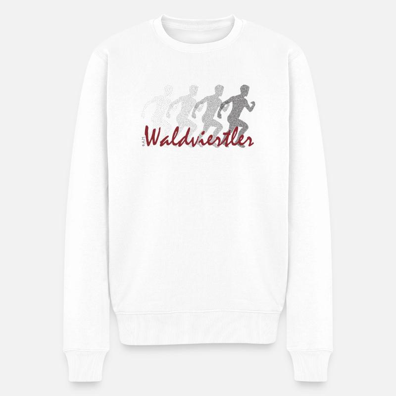 Waldviertler Läufer - Männer Premium Bio Pullover - Weiß