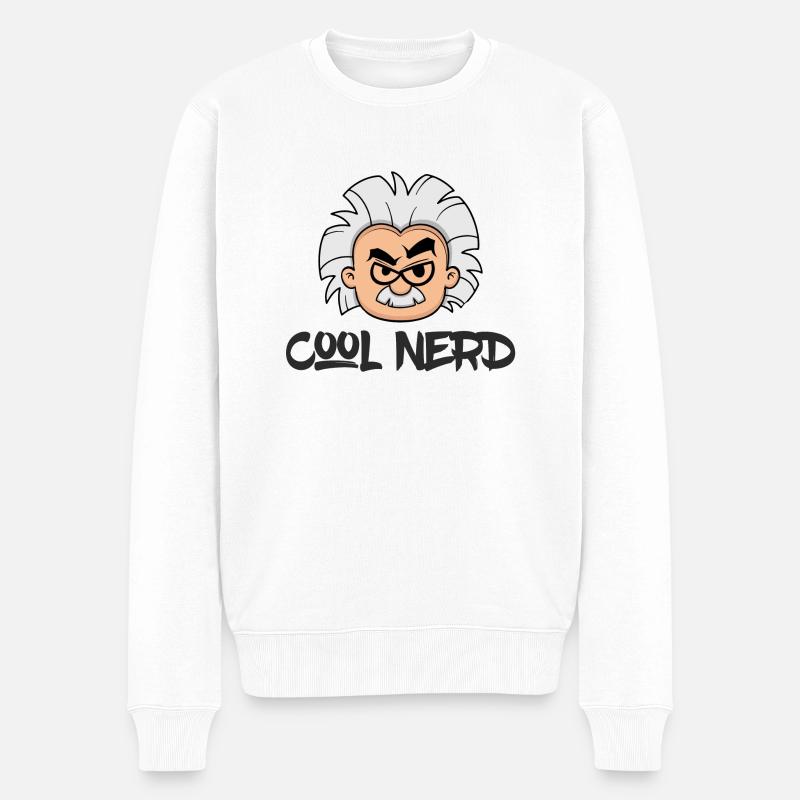 cool nerd T-shirt imprimez-vous - Pull Premium bio Homme - blanc