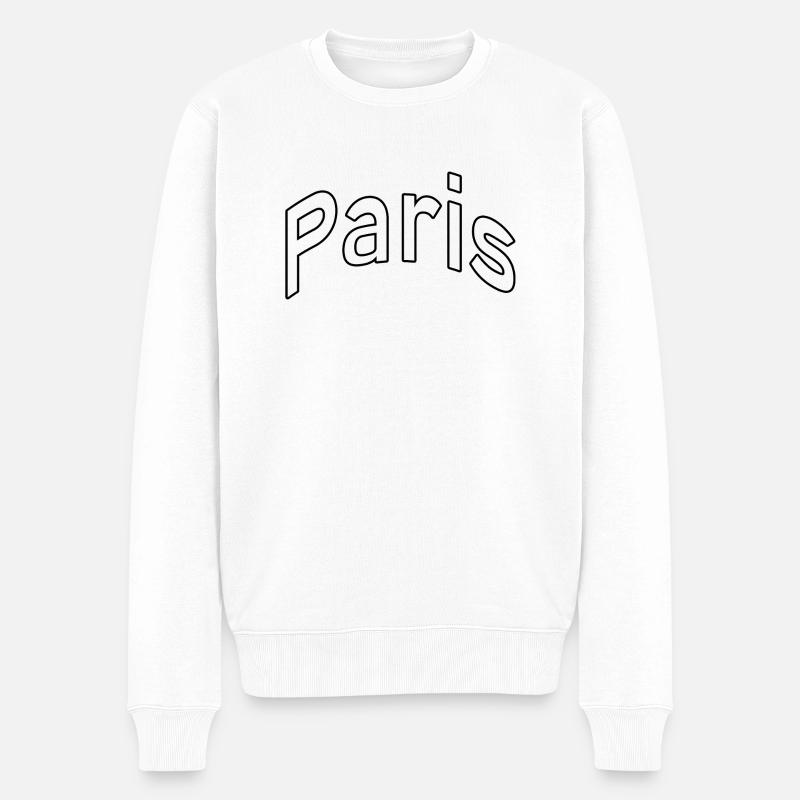 Paris - Pull Premium bio Homme - blanc