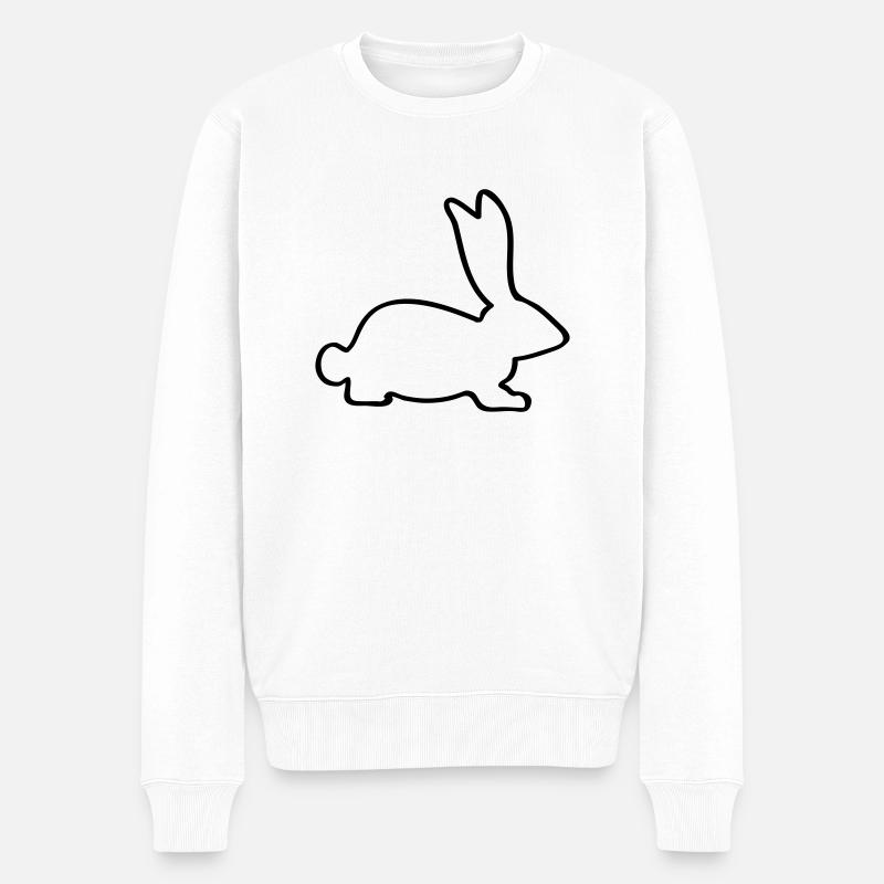 Lapin - Pull Premium bio Homme - blanc