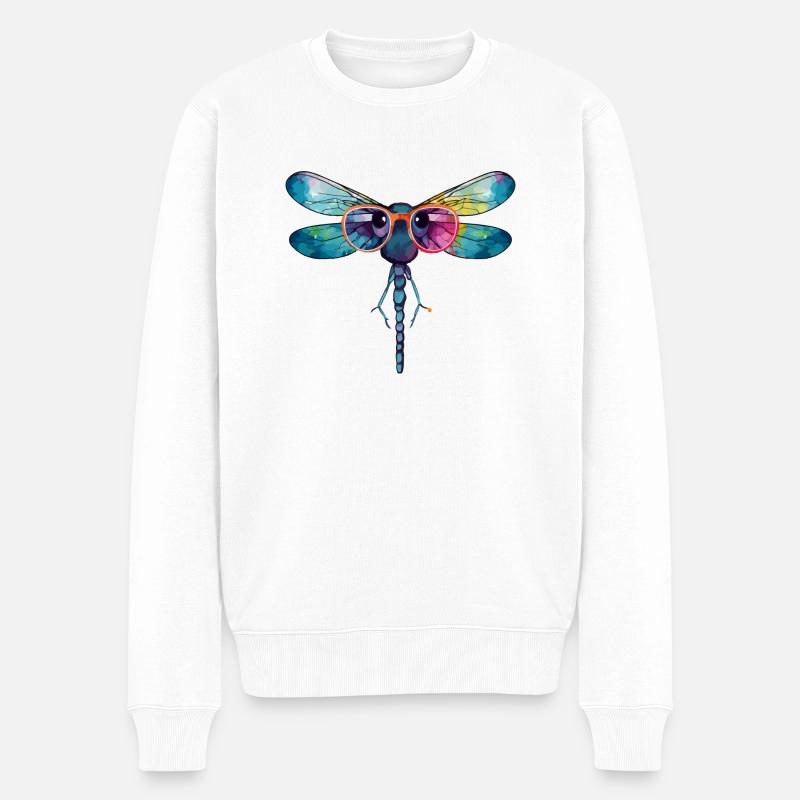 Kola la libellule - Pull Premium bio Homme - blanc
