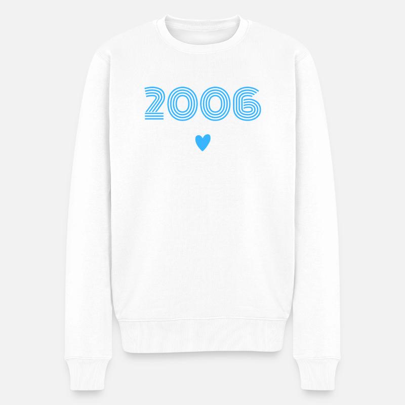 Né en 2006 garçon - Pull Premium bio Homme - blanc