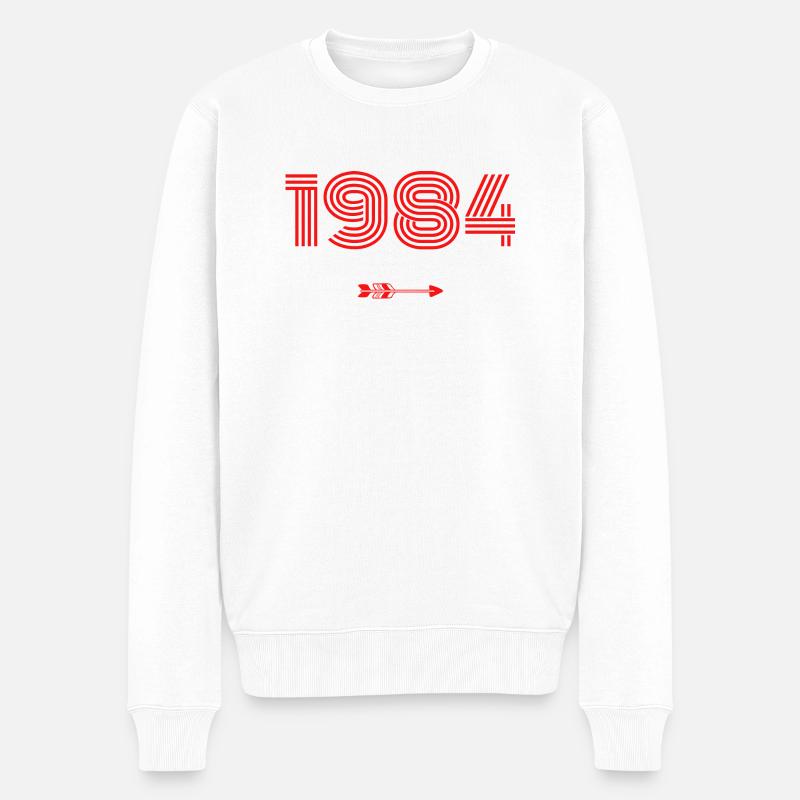 Né en 1984 - Pull Premium bio Homme - blanc