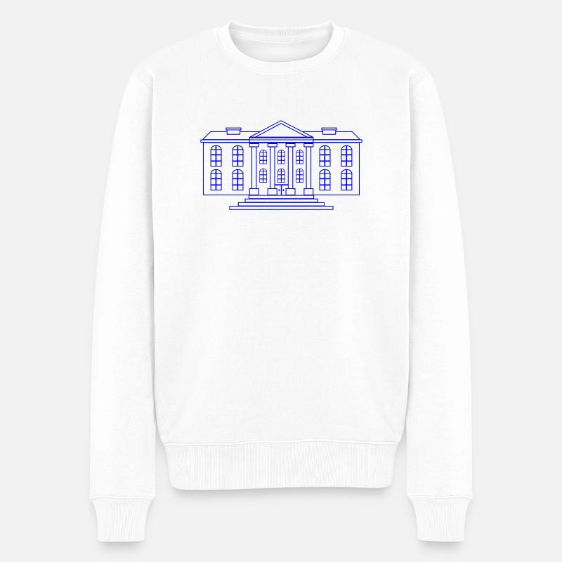 université - Pull Premium bio Homme - blanc