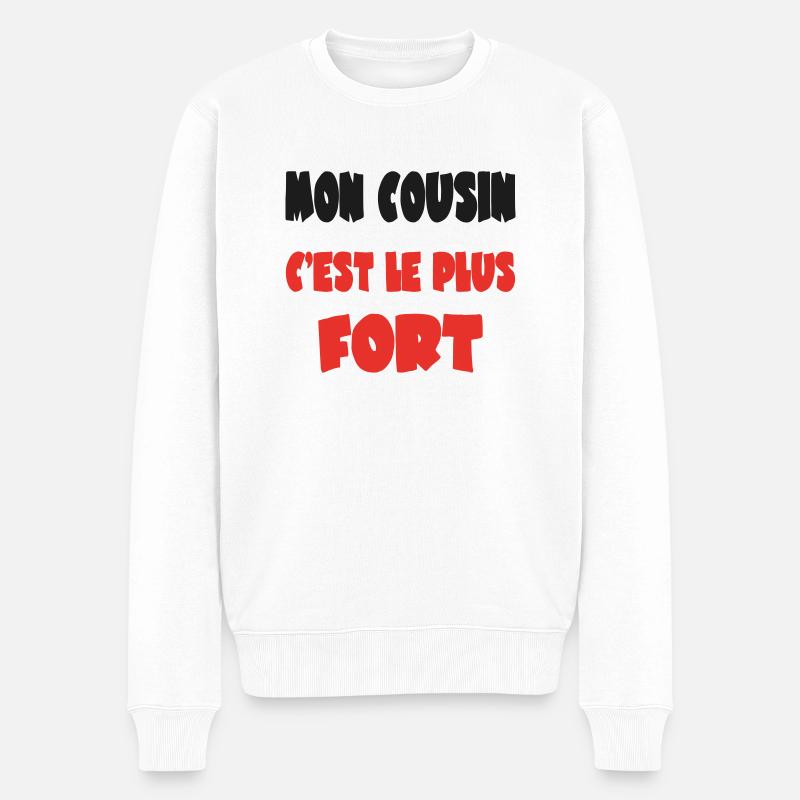 MON COUSIN - Pull Premium bio Homme - blanc