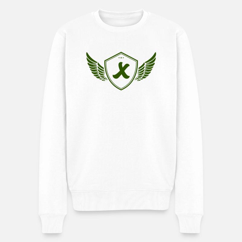 wappen x - Männer Premium Bio Pullover - Weiß