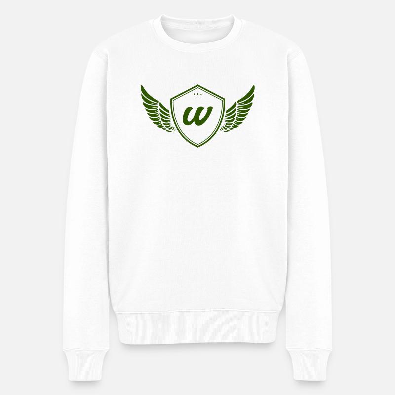wappen w - Männer Premium Bio Pullover - Weiß