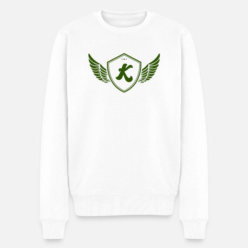 wappen k - Männer Premium Bio Pullover - Weiß