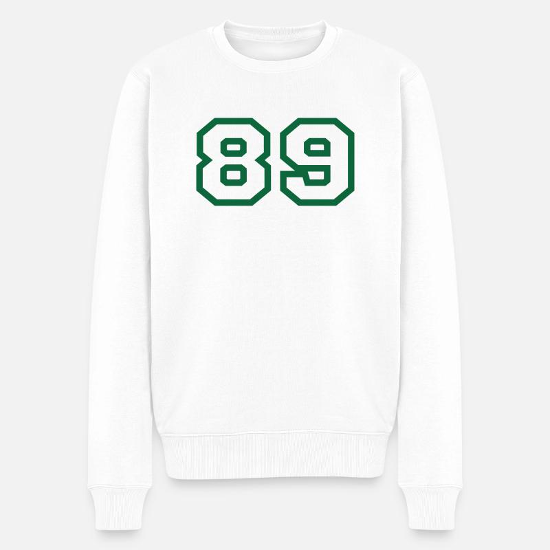 Numéro 89 sport - Pull Premium bio Homme - blanc