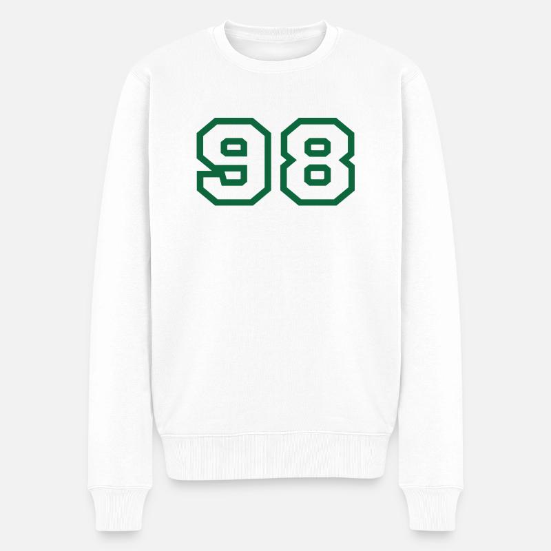 Numéro 98 sport - Pull Premium bio Homme - blanc