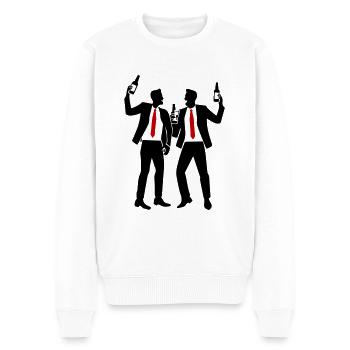 L’équipe Drinking Mannschaft - Pull Premium bio Homme - blanc - Devant - Thijin (182cm)
