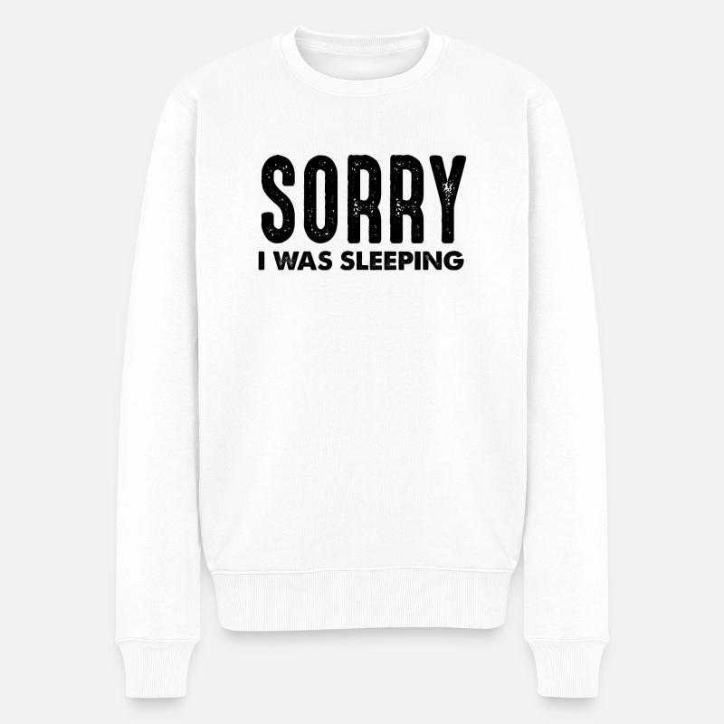 Désolé, j’ai dormi - Pull Premium bio Homme - blanc