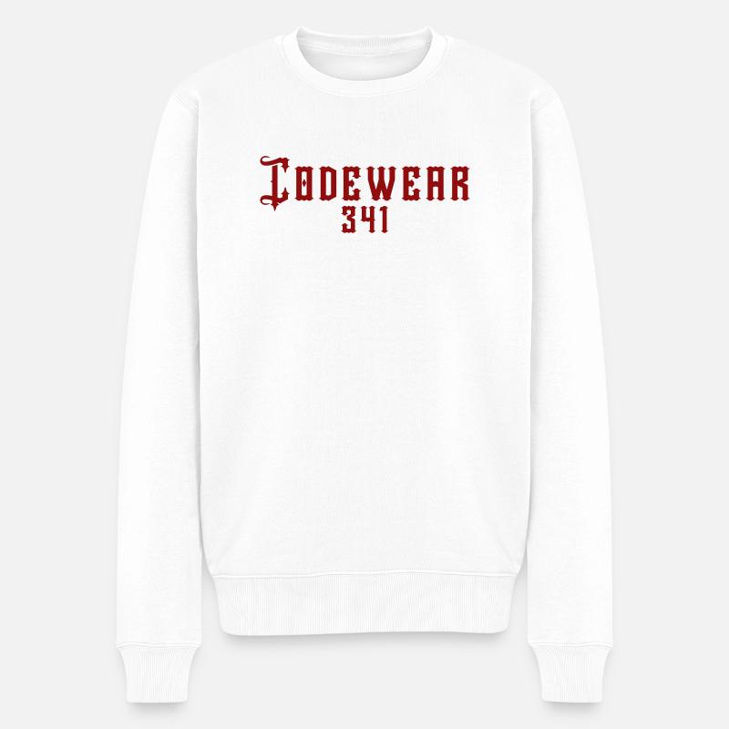 Codewear 341 Leipzig - Männer Premium Bio Pullover - Weiß