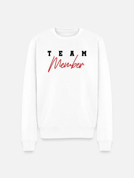 Team Member 01 - Men's Premium Organic Jumper - white