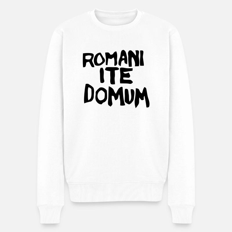 Romani ite Donum - Männer Premium Bio Pullover - Weiß