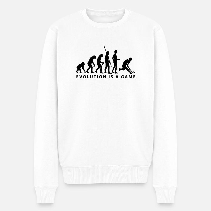 evolution_herren_hockey_b_1c - Pull Premium bio Homme - blanc