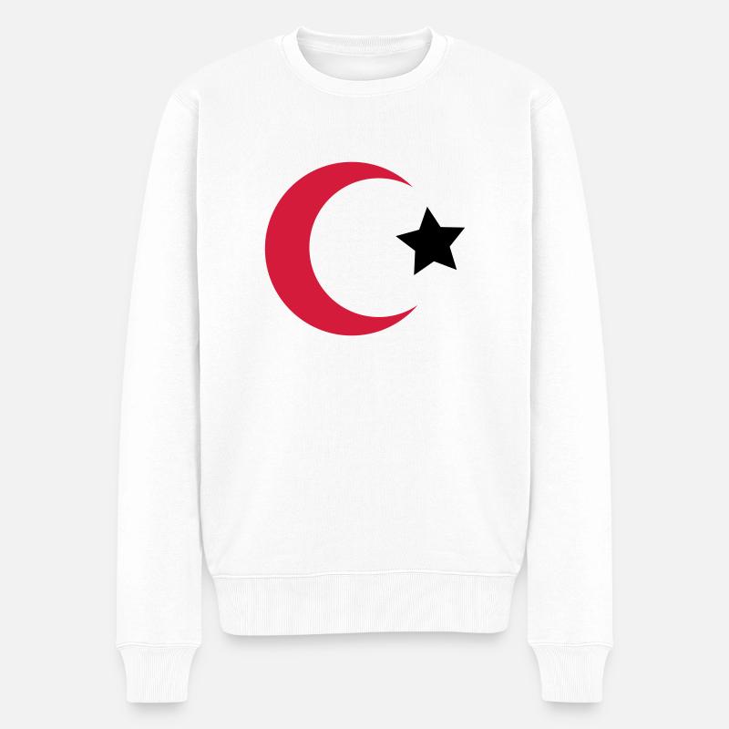 türkei - Männer Premium Bio Pullover - Weiß