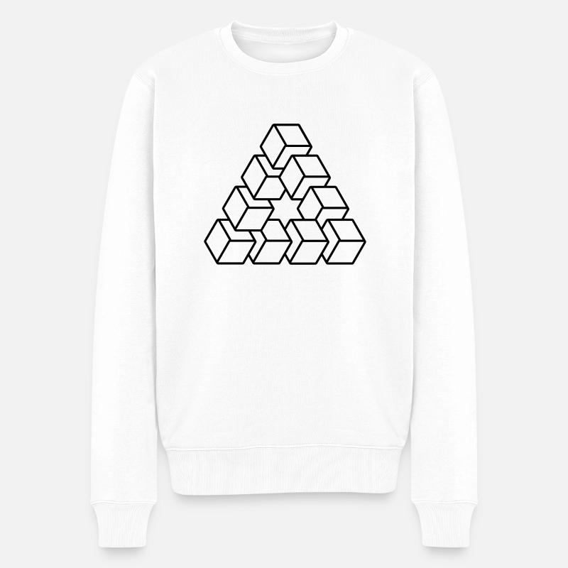 triangle - Pull Premium bio Homme - blanc